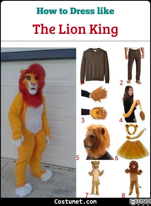 Diy adult lion costume