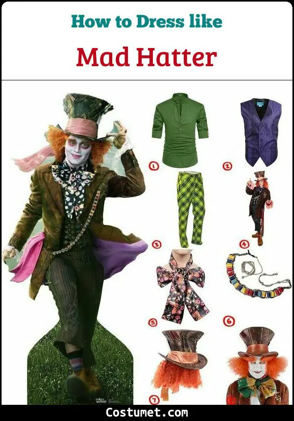 Mad Hatter Costume for Cosplay & Halloween