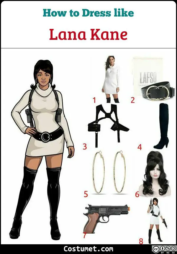 Lana Kane (Archer) Costume for Cosplay & Halloween