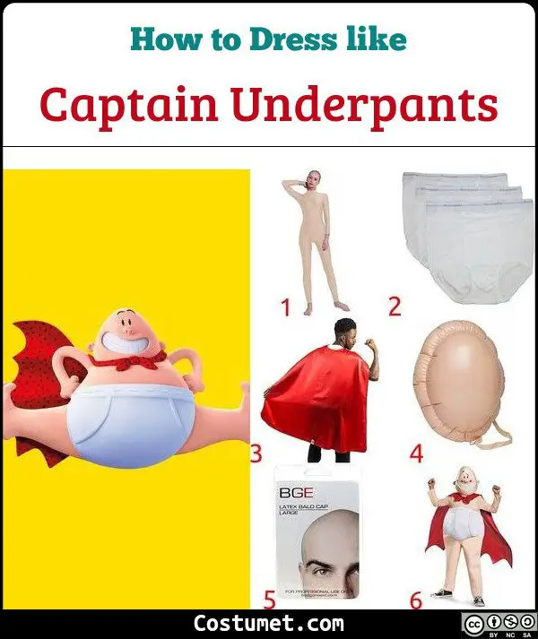 Captain Underpants Kids Costume