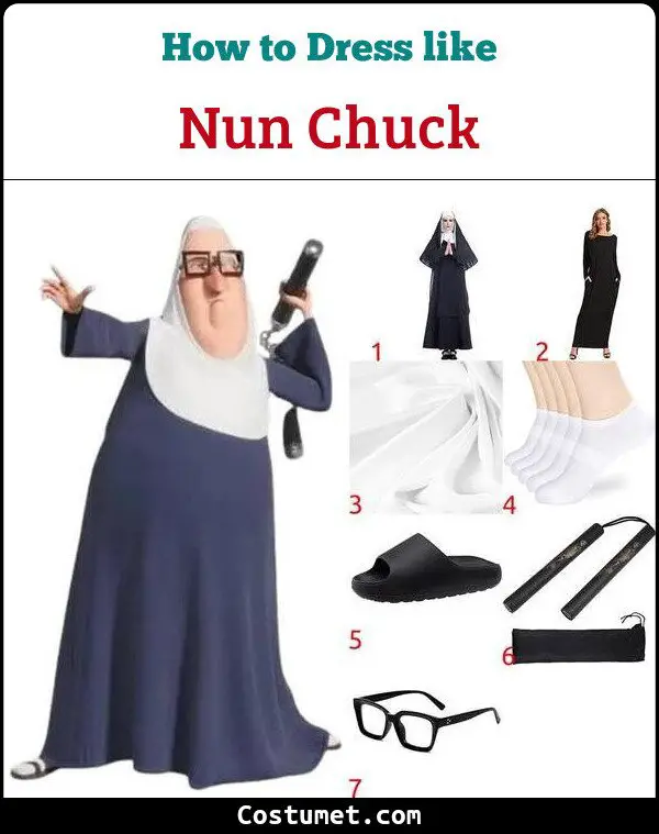 Nun Chucks Minions Costume For Cosplay And Halloween