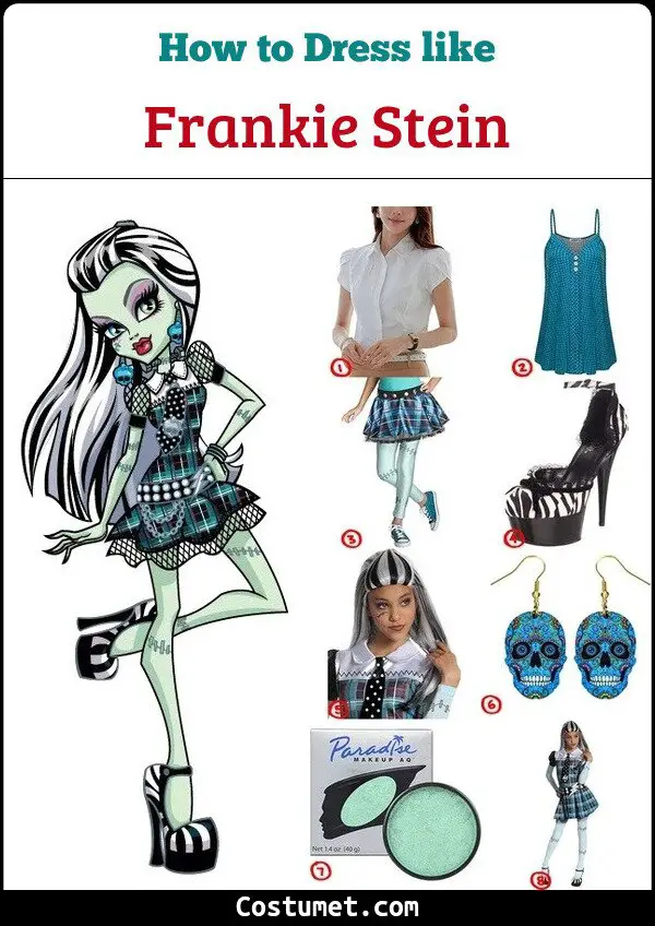 Frankie Stein (Monster High) Costume for Cosplay & Halloween
