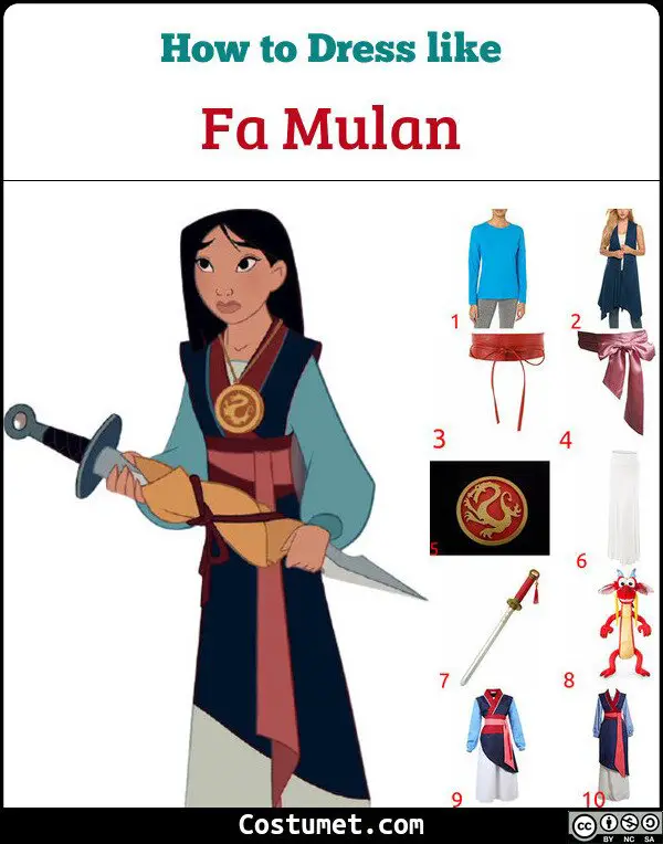 Mulan Costume For Cosplay Halloween