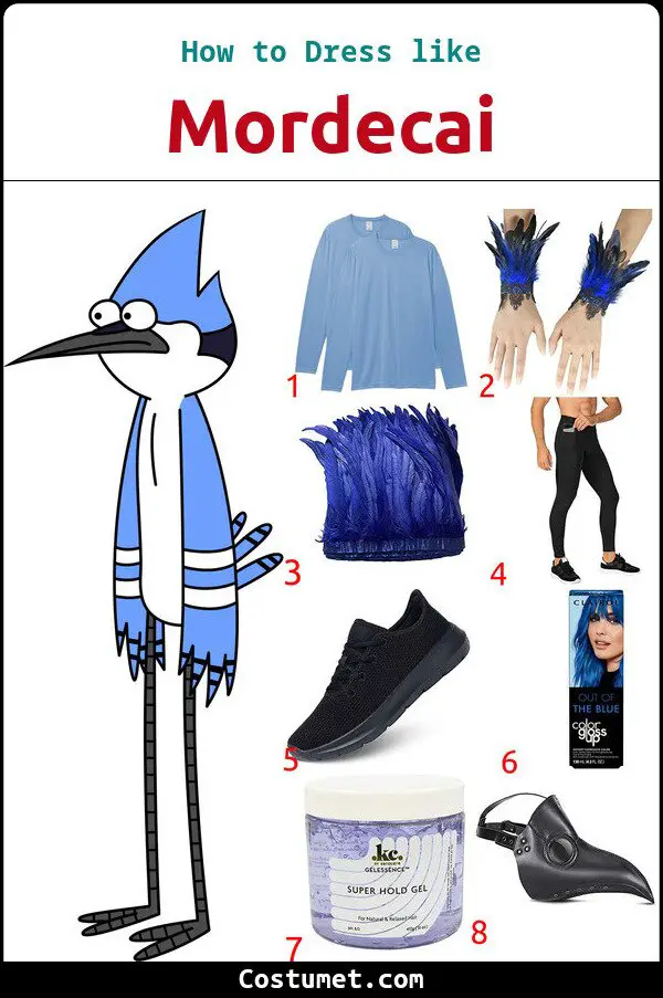 Mordecai Costume for Cosplay & Halloween