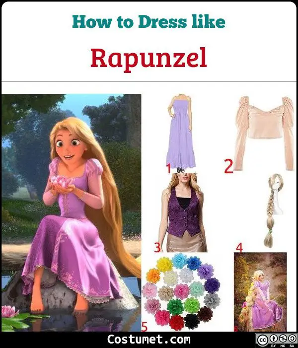 Rapunzel Tangled Costume For Cosplay Halloween