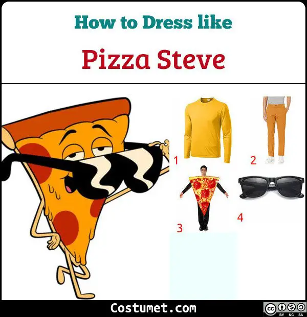 Pizza Steve Uncle Grandpa Costume For Cosplay Halloween