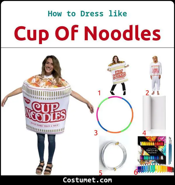 Cup Of Noodles Costume for Cosplay & Halloween