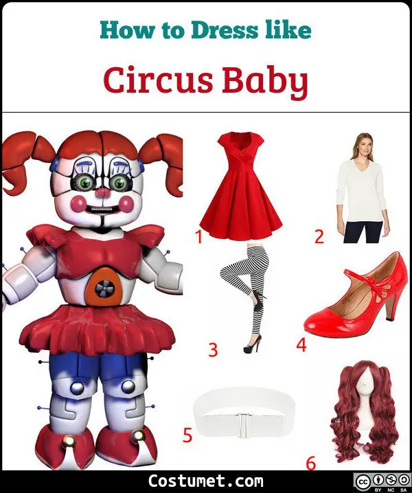 Circus Baby Fnaf Sister Location Costume For Cosplay Halloween