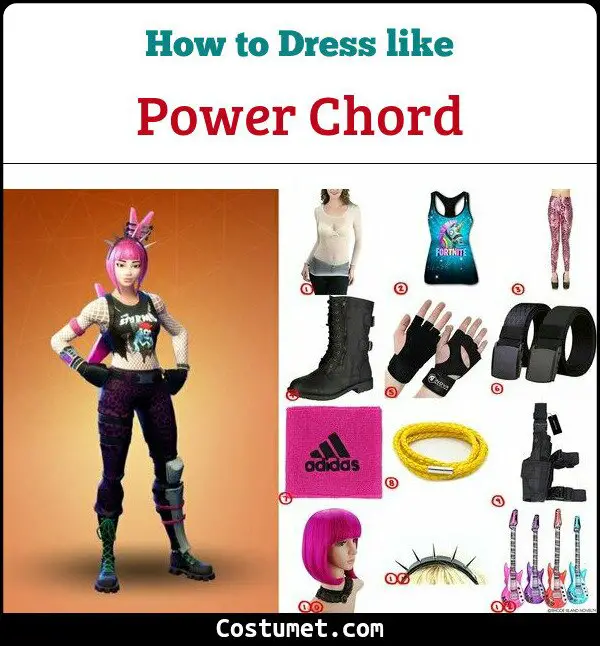 Power Chord Fortnite Costume For Cosplay And Halloween