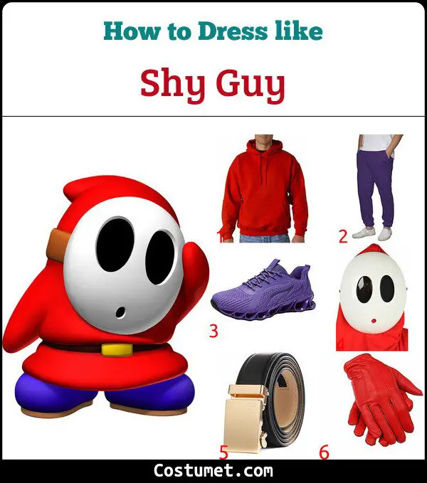 Shy Guy (Mario) costume for Cosplay & Halloween