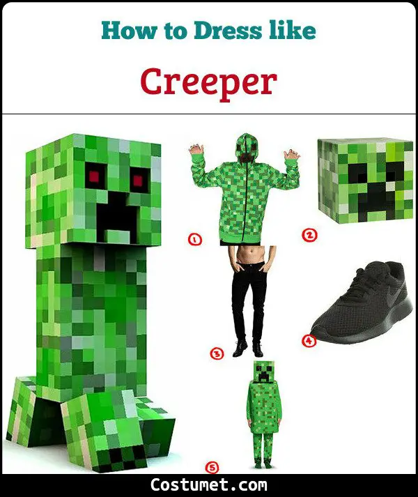 creeper minecraft costume for cosplay