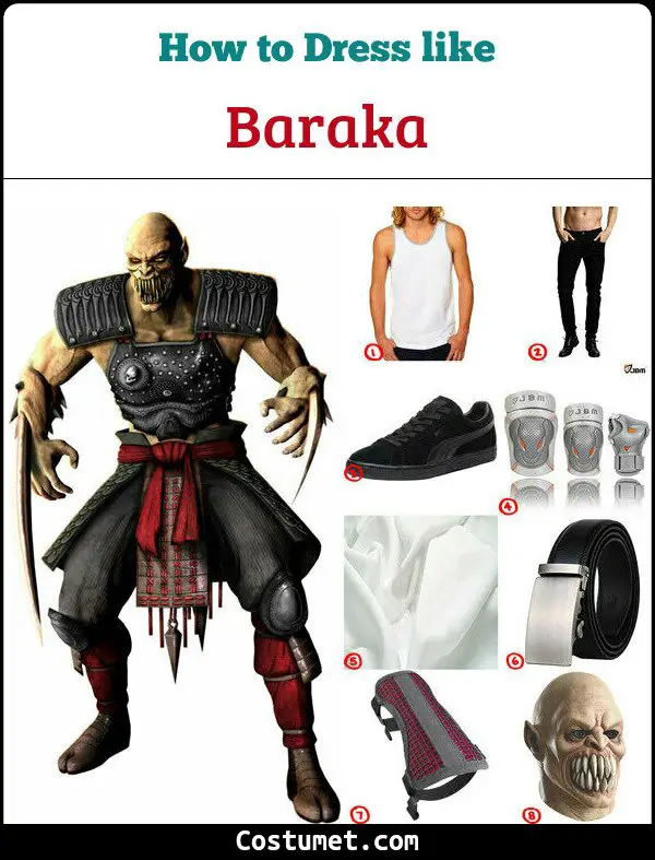 Mortal Kombats Baraka Costume For Cosplay And Halloween 6906