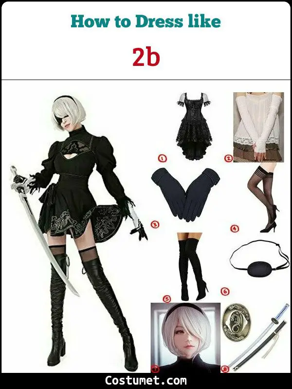 2b Nier Automata Costume For Cosplay And Halloween 2023