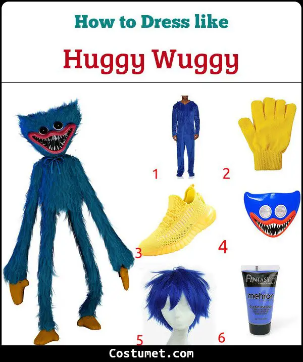 Huggy Wuggy from Poppy Playtime Costume, Carbon Costume