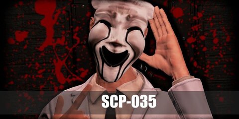 Blood Stain SCP 035 Mask Comedy Mask Tragedy Mask Wearable 