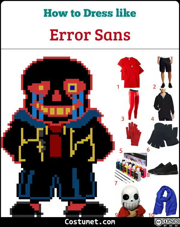 Error Sans Costume for Cosplay & Halloween