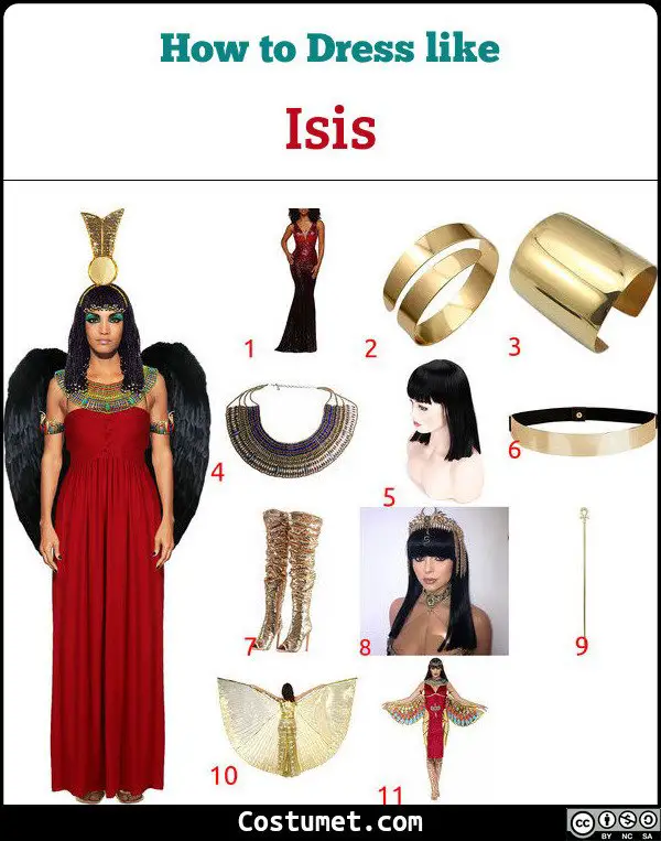 Egyptian Goddess Isis Costume For Cosplay And Halloween