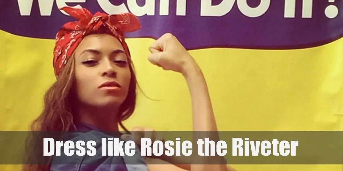 rosie the riveter costume beyonce