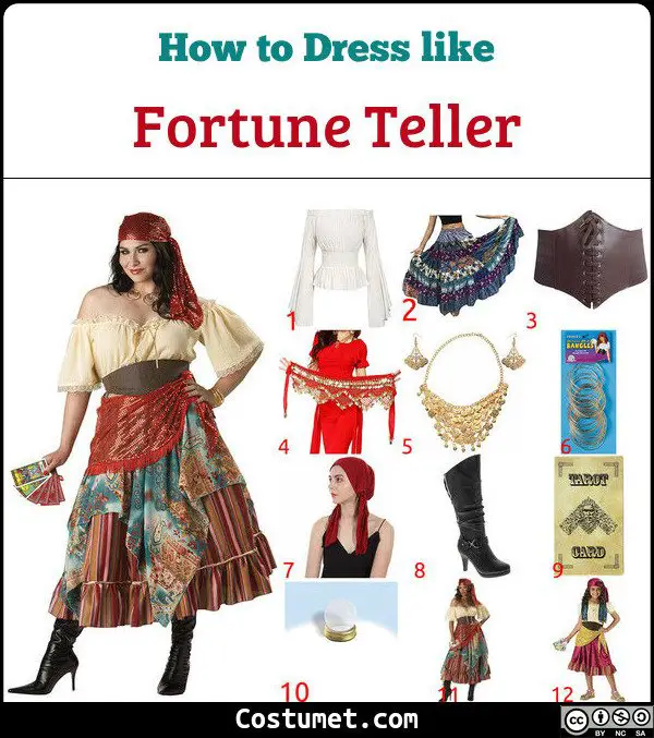 Fortune Teller Costume Diy / Fortune Teller Costume Us Uk Diy Halloween ...