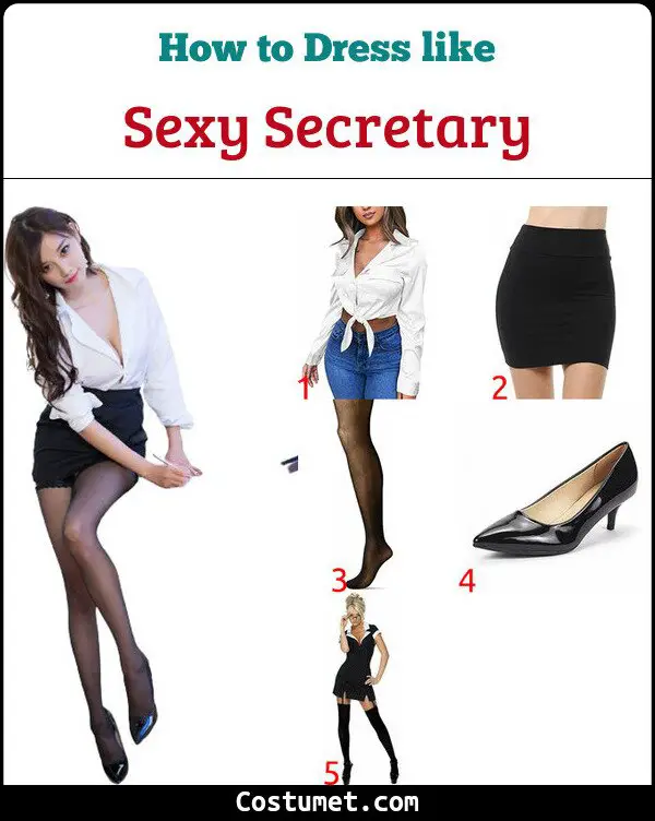 Sexy Secretary Costume For Cosplay And Halloween
