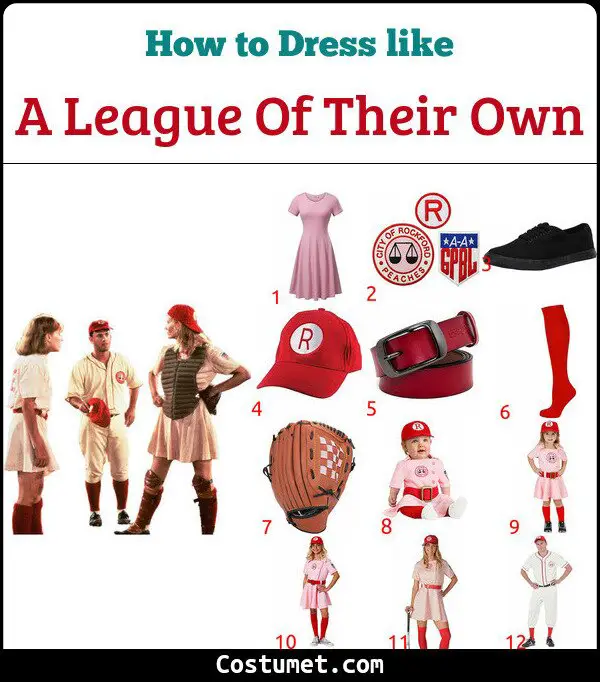 Jimmy Dugan Rockford Peaches Adult Costume Jersey Shirt Hat League