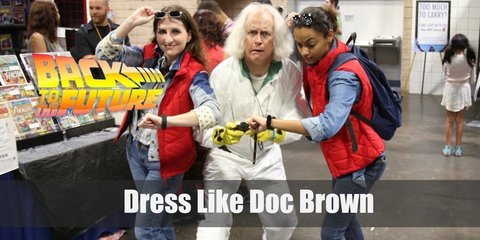 back to the future doc brown costume