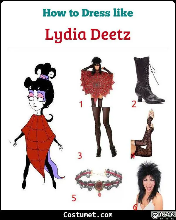 adult lydia deetz costume