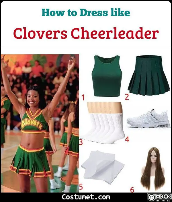 Clovers & RCH Cheerleader (Bring it on) Costume for Cosplay & Halloween