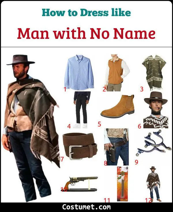 Man with No Name Costume for Cosplay & Halloween