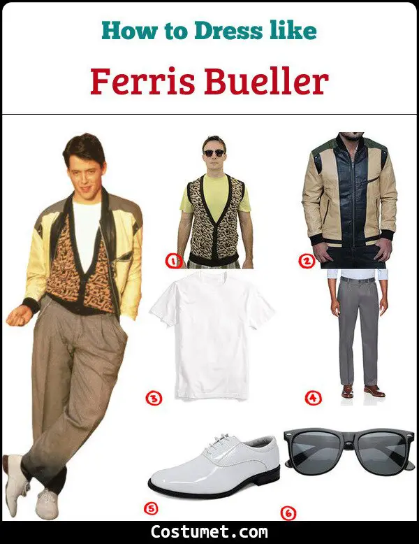 Ferris Bueller Costume for Cosplay & Halloween 2023