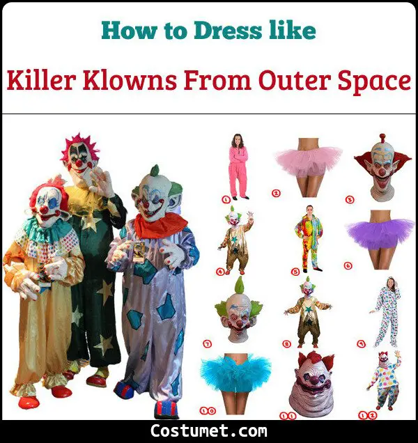 Killer Klowns from Outer Space Costume for Cosplay & Halloween 2023