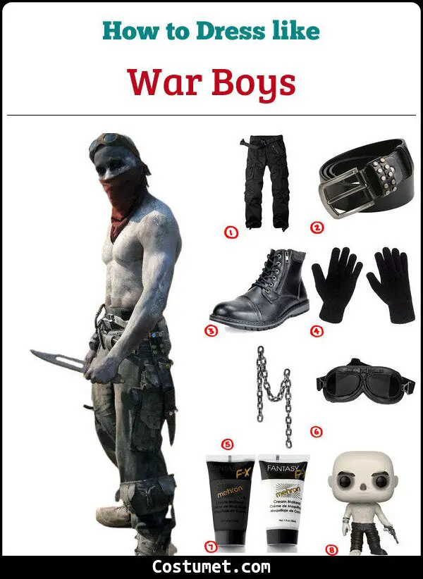 War Boy Nux From Mad Max Costume For Cosplay Halloween 2020