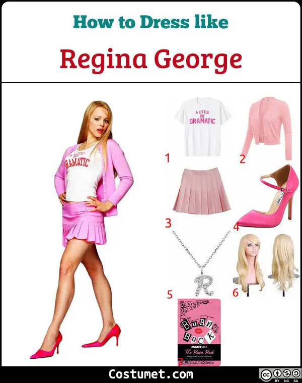 Tianepaofu Mean Girl Regina George Cosplay Costume Outfits Adult Women  Halloween