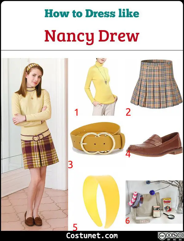 Nancy Drew Costume For Cosplay Halloween 2020