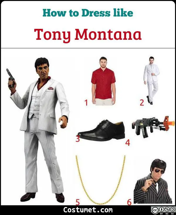 Tony Montana & Elvira Hancock (Scarface) Costume for Cosplay & Halloween  2023