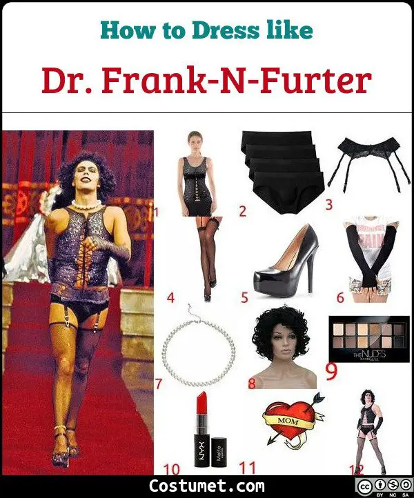 Dr Frank N Furter Rocky Horror Picture Show Costume For