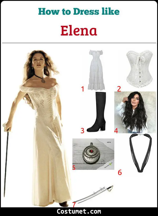 The Zorro And Elena Costume For Cosplay And Halloween