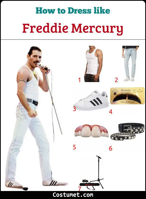 Freddie Mercury (I Want To Break Free, Live Aid) Costume for Cosplay ...