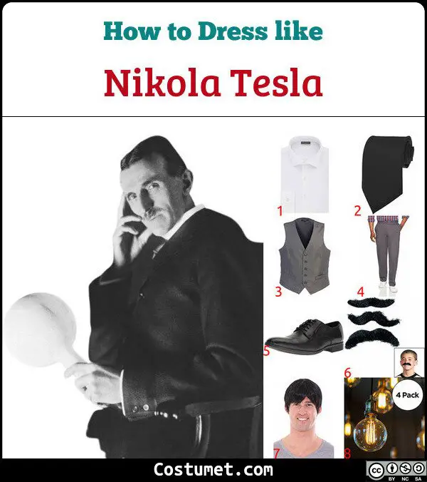 Nikola Tesla Costume for Cosplay & Halloween 2023