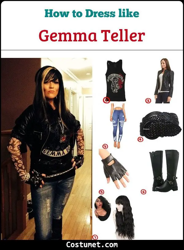 Gemma Teller Morrow Sons Of Anarchy Costume For Cosplay Halloween