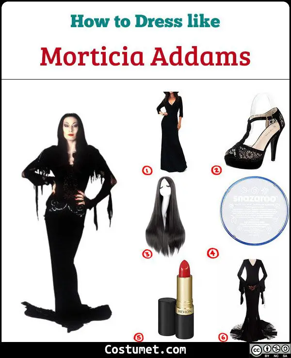 Morticia Addams Costume Diy