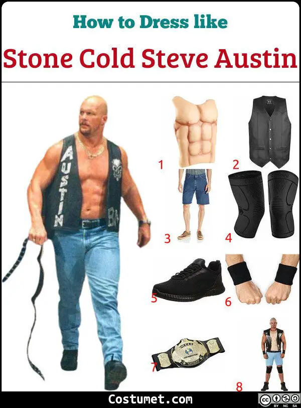 Follow WWE Stone Cold Steve Austin Costume Guide